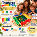 Marchează-le pe toate! – Joc Educativ din Lemn cu Zaruri pentru Copii și Familie