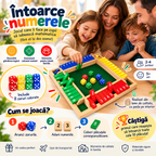 Marchează-le pe toate! – Joc Educativ din Lemn cu Zaruri pentru Copii și Familie