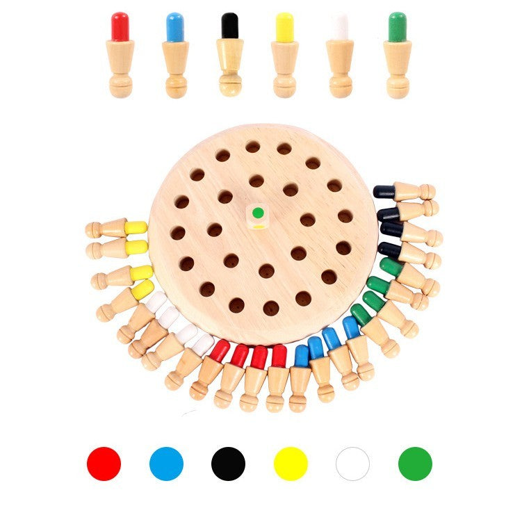Joc de Memorie din Lemn pentru Toată Familia tip Montessori