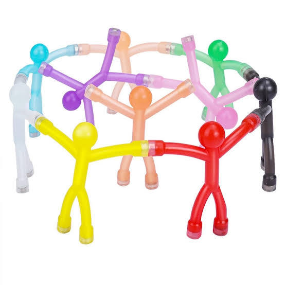 Set 10 Omuleți Magnetici Flexibili Q-Man